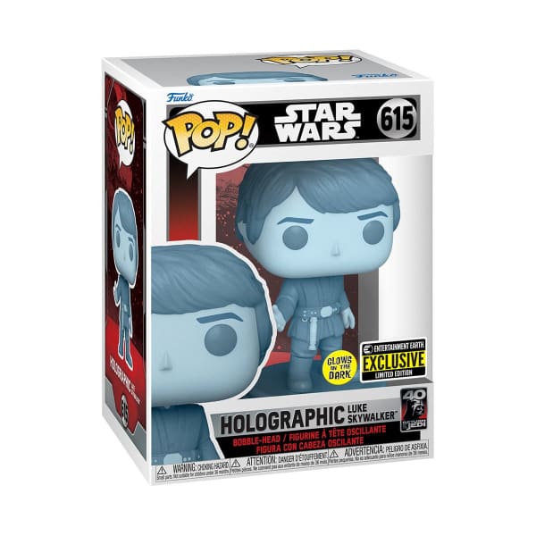 Holographic Luke Skywalker Funko Pop Entertainment Earth