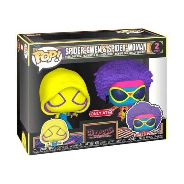Spider-Gwen & Spider-Woman (Blacklight) Funko Pop Black
