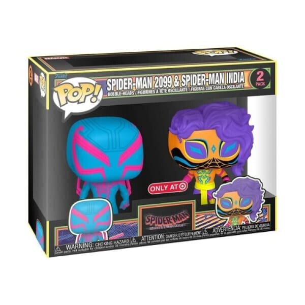 Spider-Man 2099 & Spider-Man India (Blacklight) Funko Pop