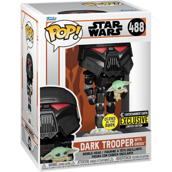 Dark Trooper with Grogu Funko Pop Entertainment Earth