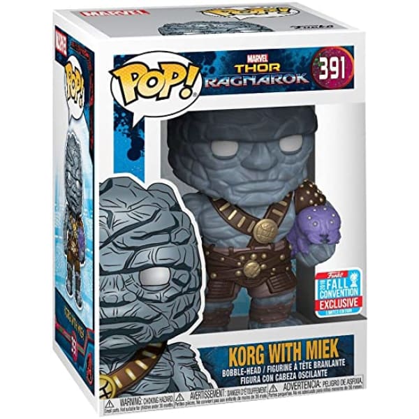 Korg with Miek Funko Pop Convention - Marvel