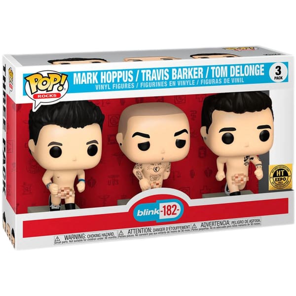 Mark Hoppus Travis Barker and Tom Delonge Funko Pop Blink