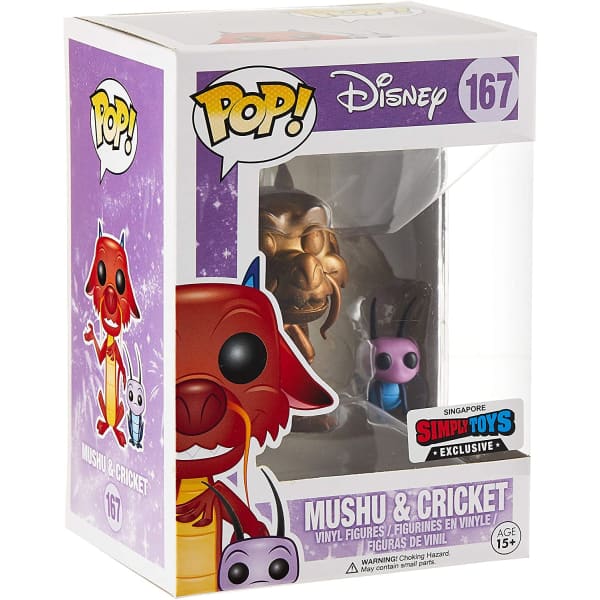 Mushu & Cricket (Gold) Funko Pop Disney
