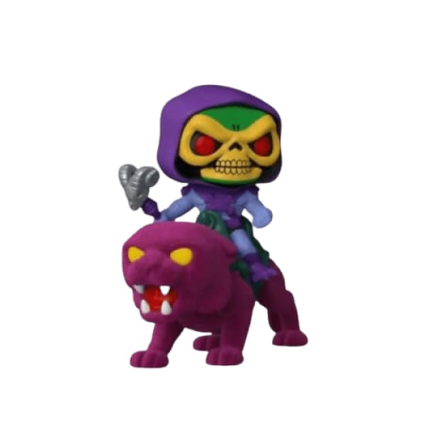 Skeletor on Panthor Funko Pop Exclusives - flocked - Funko