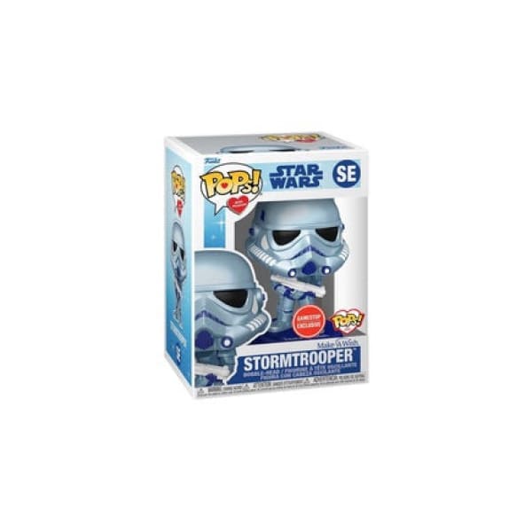 Stormtrooper Metallic Funko Pop GameStop - Make-A-Wish
