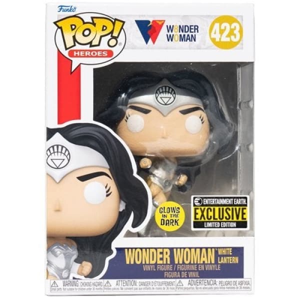 Wonder Woman White Lantern (Glow in the dark) Funko Pop