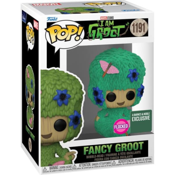 Fancy Groot (Flocked) Funko Pop Barnes & Noble Exclusive