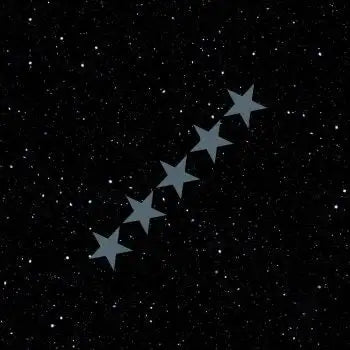 Silver star-shaped decorative stickers