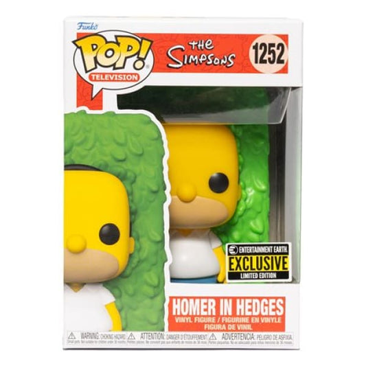 Homer In Hedges Funko Pop Entertainment Earth Exclusive -
