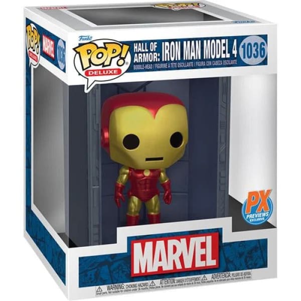 Iron Man Model 4 Funko Pop Exclusives - Hall of Armor