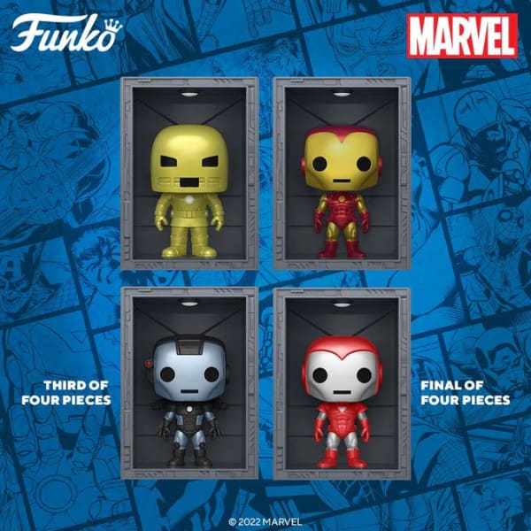 Iron Man Model 4 Funko Pop Exclusives - Hall of Armor