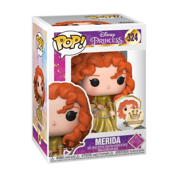 Merida (Gold) with Pin Funko Pop Disney - Exclusives